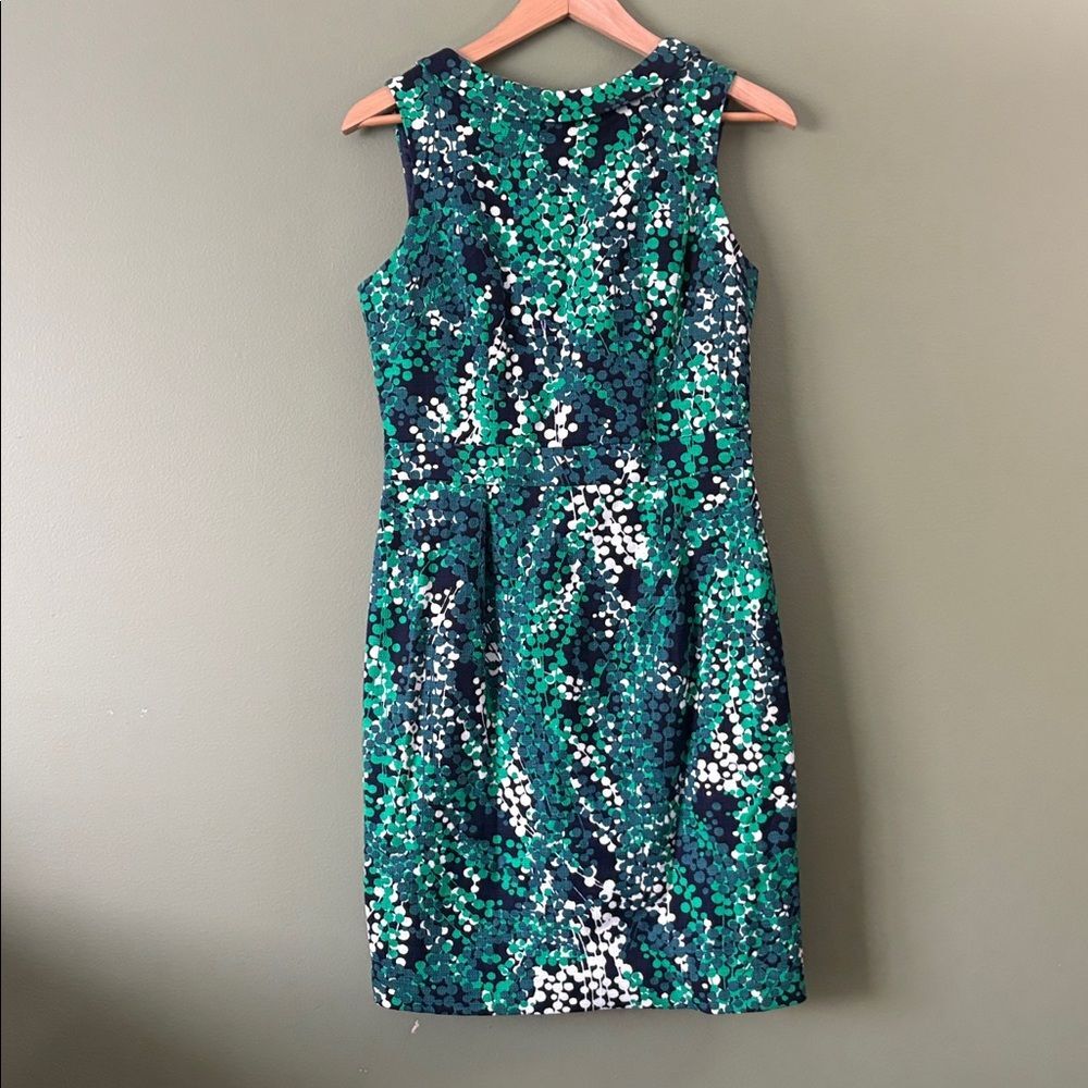 Boden Martha Dress Drake Wisteria Green Sheath Sz 8R - Picture 3 of 9
